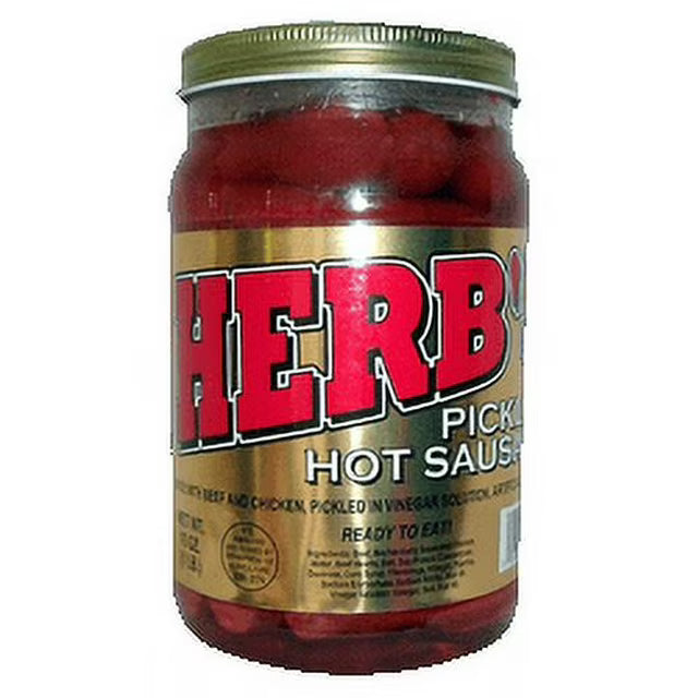 Herb's Pickled Hot Sausage 16oz