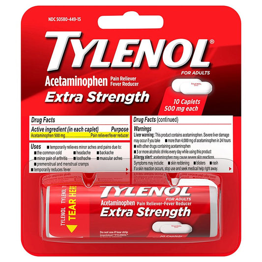 Tylenol ES Caplet Dispenser Box