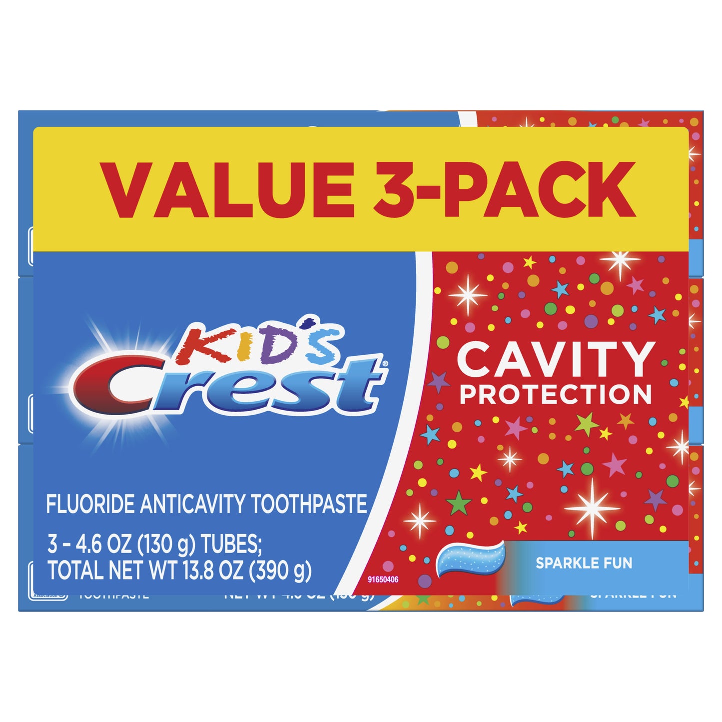 Crest Kids Sparkle Paste 3Pack