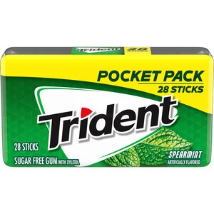 Trident Gum Spearmint Lrg Pck 28pc