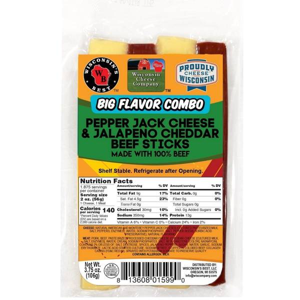 Wisconsins Best Cheese Pepper & Jalapeno Beef