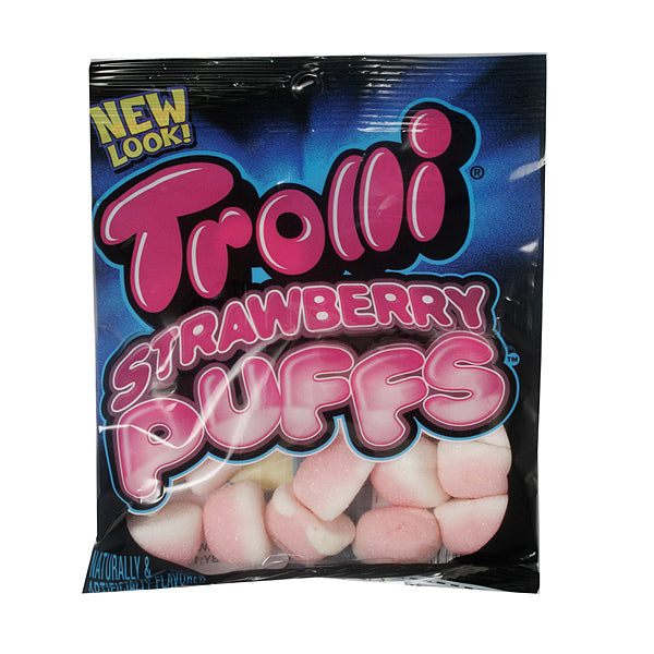 Trolli Inc Strawberry Puffs Peg Bag