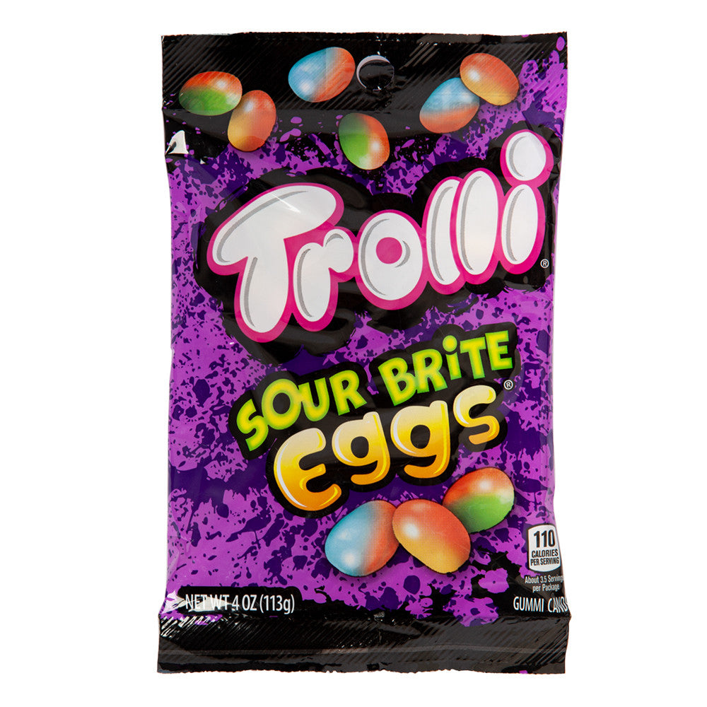 Trolli Inc Candy Sour Brite Eggs Peg Bag