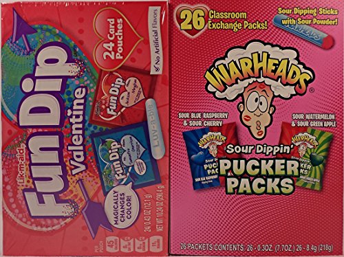 2015 JoAnns Valentine Promos Warheads Sour Dippin Pucker Pk