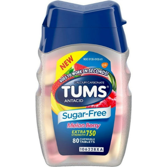 Tums Sugar Free Melon Berry