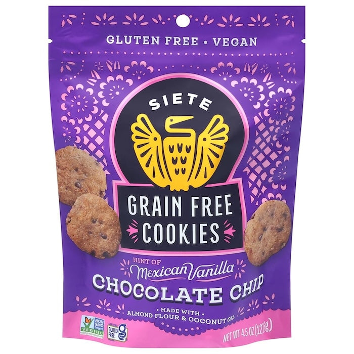 Siete Gluten Free Chocolate Chip Cookies w/ Hint of Mexican Vanilla