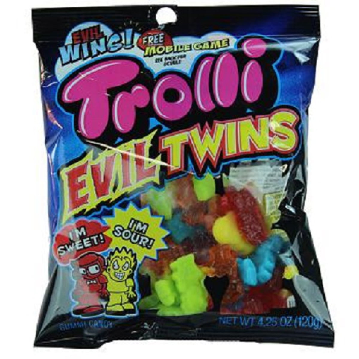 Trolli Inc Candy Evil Twins Peg Bag