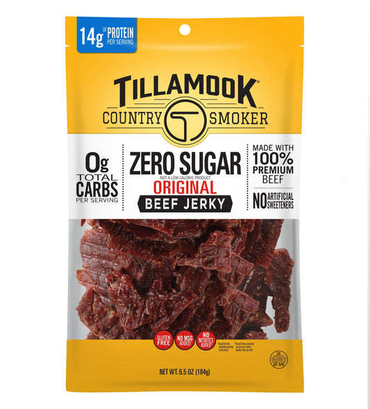 Tillamook Country Smoker Jerky Beef Original Zero Sugar