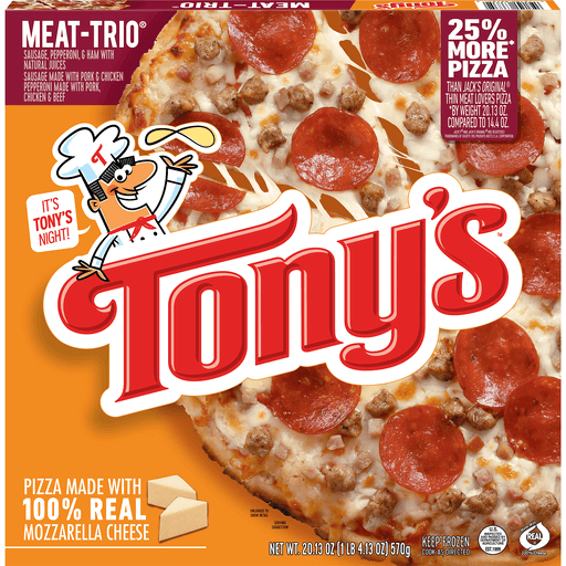 Tony's (Pizza for Schwan's) Pizza Meat Trio