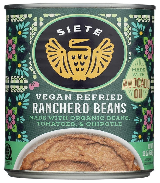 Siete Beans Refried Ranchero 16 OZ