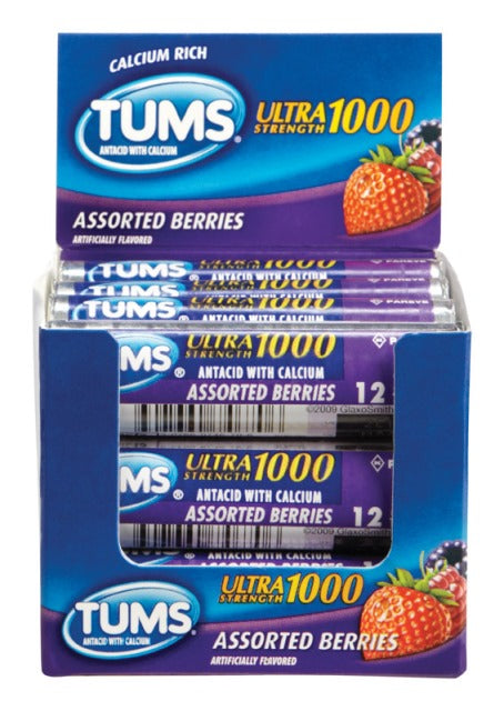 Tums Single Roll Ultra Asst Berries Blister CD