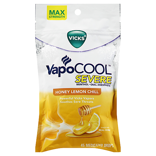 Vicks Vapocool Honey Lemon Drops