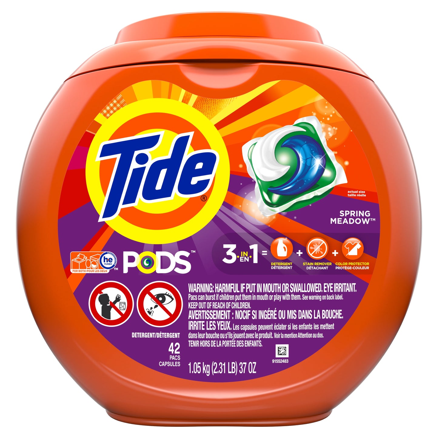 Tide Detergent Lndry Liq Pods Meado