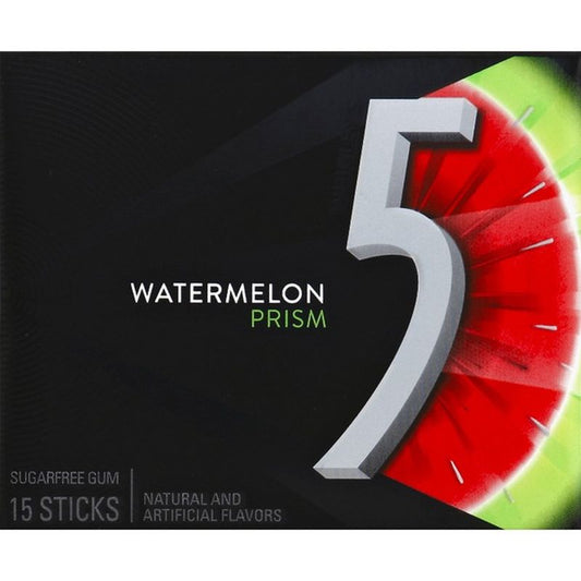 5 Gum Gum Prsm Elec Wtrmln Slim Pack