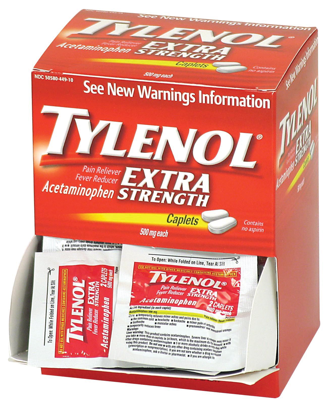 Tylenol Tylenol ES Vial Blister Peg Pk