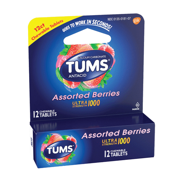 Tums Single Roll Ultra Asst Berries