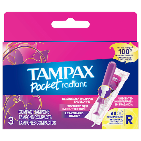 Tampax Tampons Pocket Radiant Red