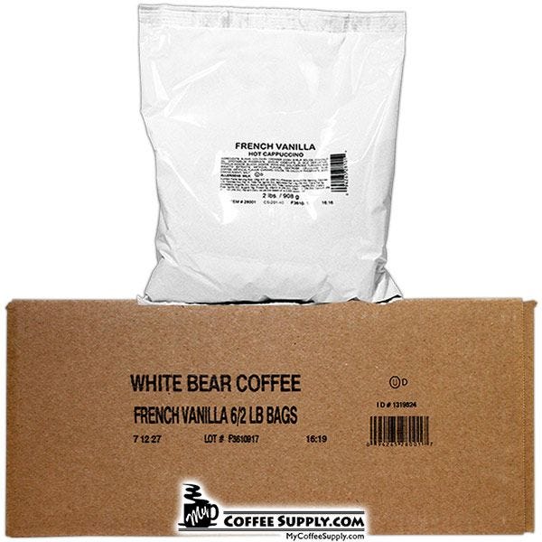 White Bear Coffee Cappuccino French Vanilla Vend